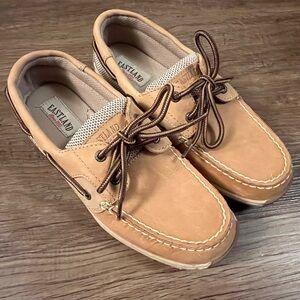 Eastland Women’s Solstice Loafers Shoes, Tan, 7M Old Money Boat Preppy Casual‎